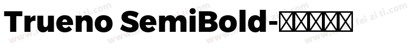 Trueno SemiBold字体转换